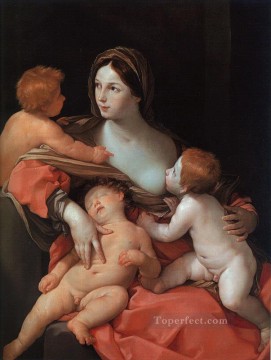 Guido Reni Painting - Charity Baroque Guido Reni